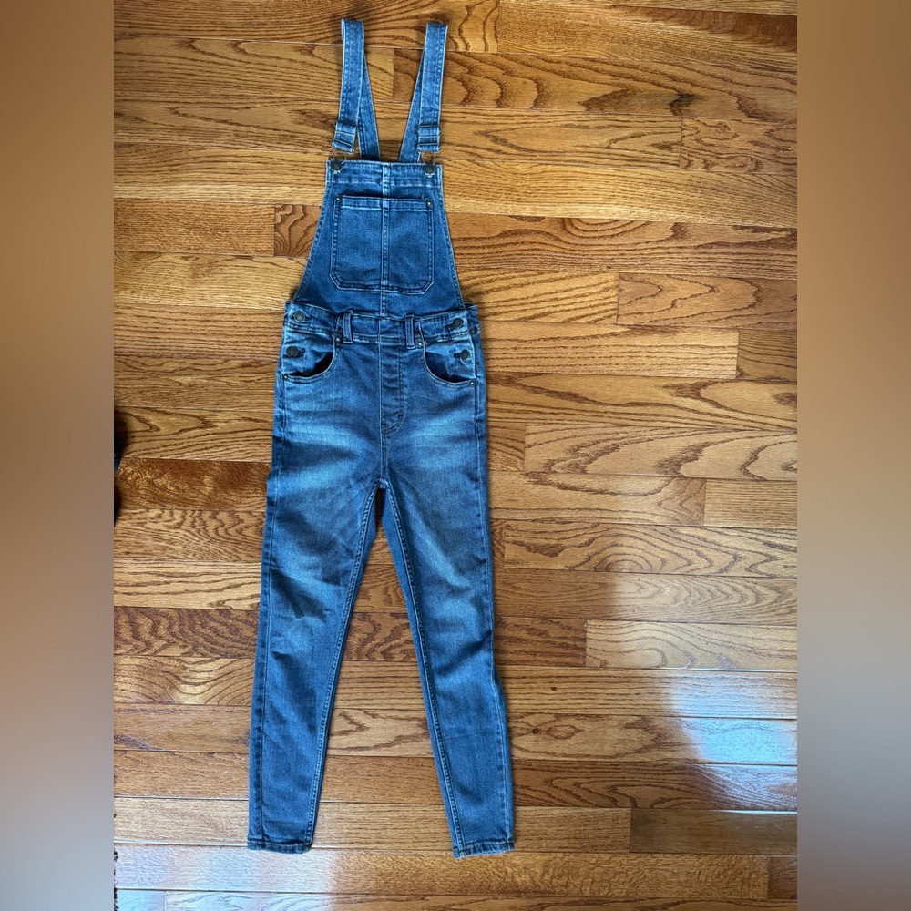 Free People We the Free Slim Ankle Overalls - Picture 5 of 9